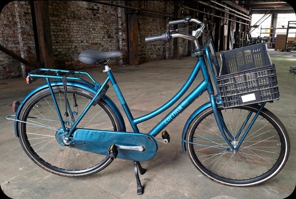 Groen/Turquoise kleur Cortina U4 met 3 versnellingen 28inch, Fietsen en Brommers, Fietsen | Dames | Damesfietsen, Terugtraprem