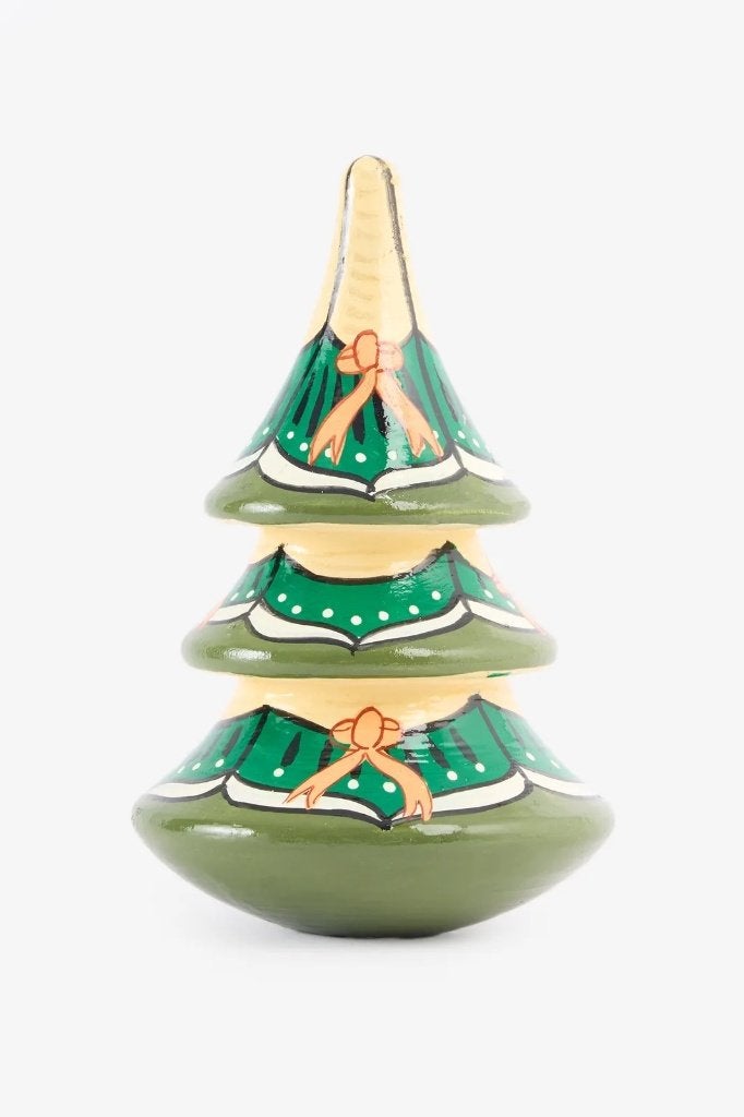 Sissy Boy kerstboompje papier maché groen zalm, Diversen, Ophalen of Verzenden, Nieuw