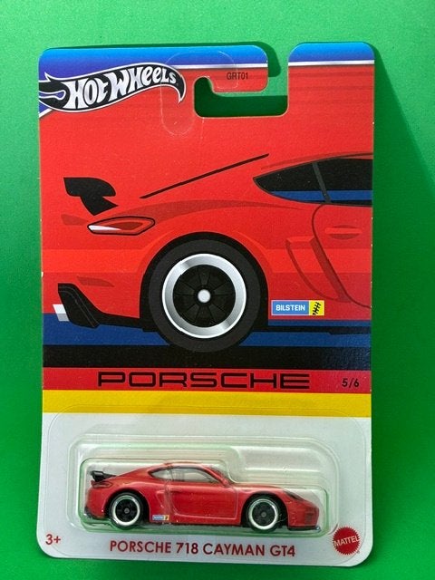 Hot Wheels Porsche 718 Cayman GT4 Schaal 1:64, Ophalen of Verzenden, Nieuw, Auto