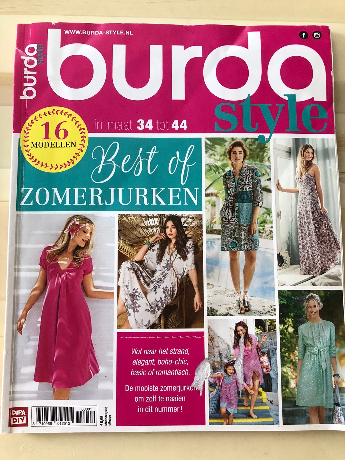 Burda Style Zomerjurken, Ophalen of Verzenden, Zo goed als nieuw, Vrouw, Burda