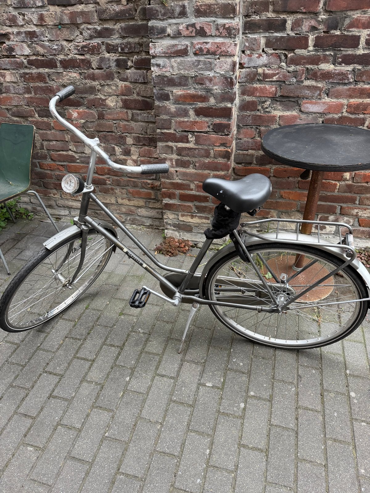 Gazelle Damesfiets - Grijs, Gebruikt, Ophalen, Velgrem, Gazelle, 53 tot 56 cm