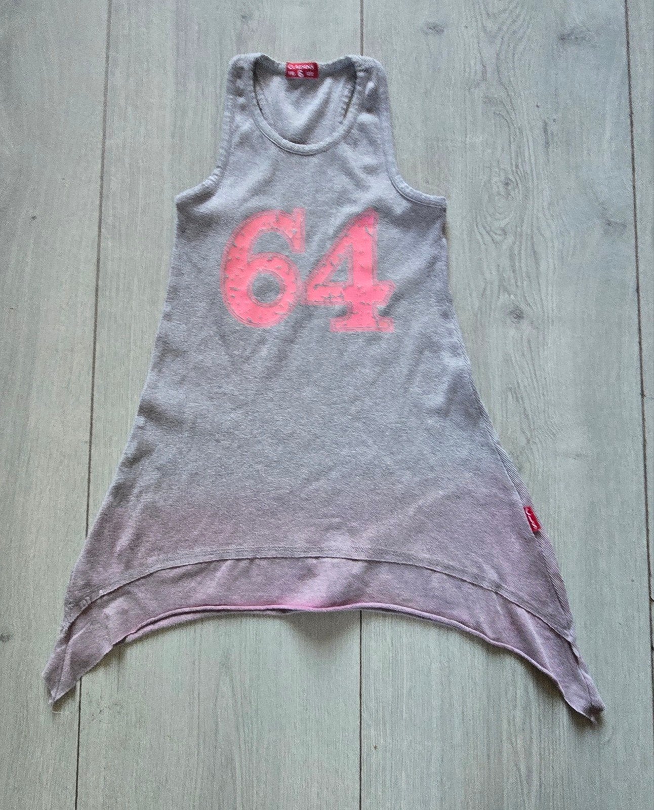 Claesen's Meisjes Jurk Maat 116/122 Grijs/Roze, Kinderen en Baby's, Kinderkleding | Maat 116, Gebruikt, Claesen's, Meisje, Ophalen of Verzenden