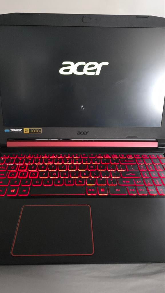 Acer Nitro 5 Gaming Laptop - GTX 1050 TI - Intel i7, Gebruikt, Met videokaart, 2 tot 3 Ghz, Qwerty