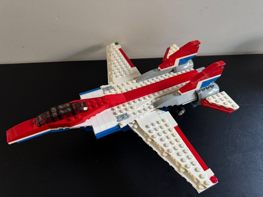 4953 Lego Creator straaljager rood wit blauw, Kinderen en Baby's, Gebruikt, Lego, Ophalen of Verzenden, Compleet