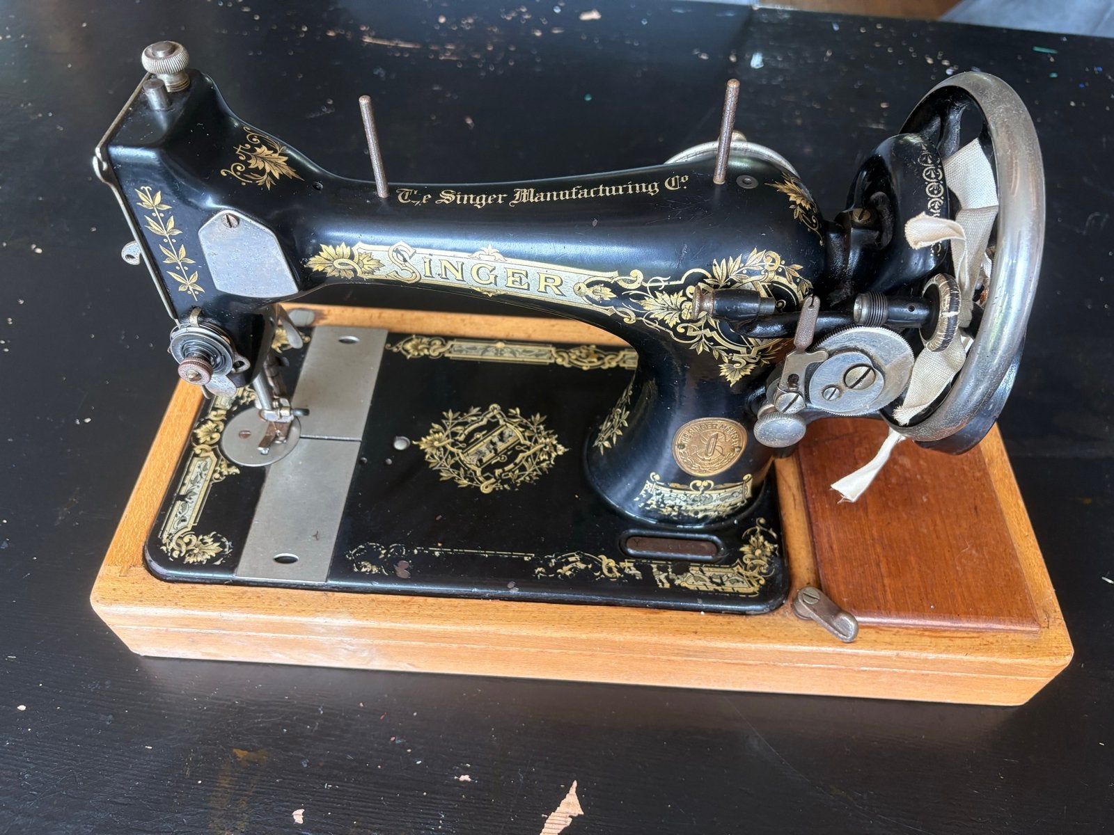 Antieke Singer Naaimachine 28K uit 1931 - Handbediend, Antiek en Kunst, Antiek | Naaimachines, Ophalen
