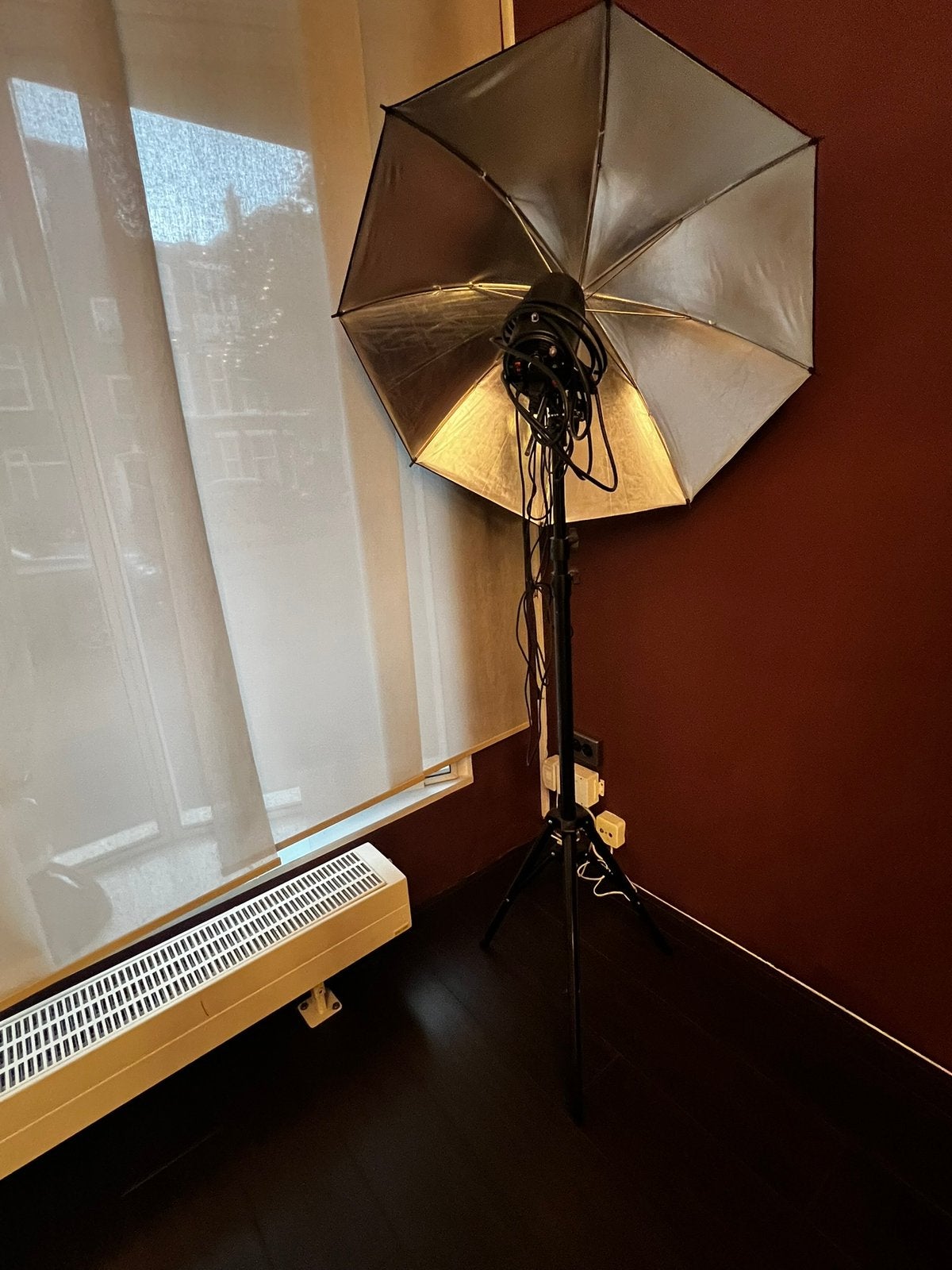 Fotostudio lamp en softbox, Audio, Tv en Foto, Fotografie | Fotostudio en Toebehoren, Ophalen, Zo goed als nieuw, Inclusief lampen