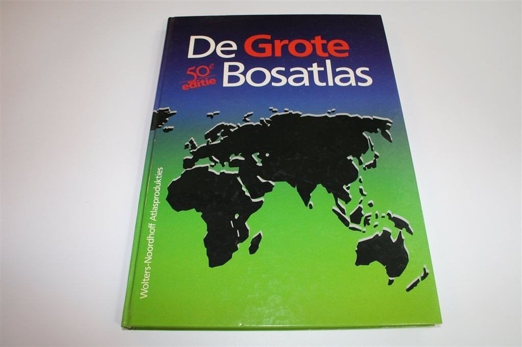 De Grote Bosatlas — 50e Editie — Groot Formaat, Boeken, Gelezen, Ophalen of Verzenden, Landkaart, 1800 tot 2000