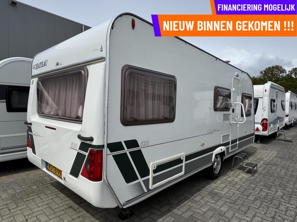 Chateau 520 CANTARA COMFORT TRAVEL, RONDZIT, ENKELE BEDDEN, Caravans en Kamperen, Caravans, Chateau, Rondzit, 7 tot 8 meter, Bedrijf