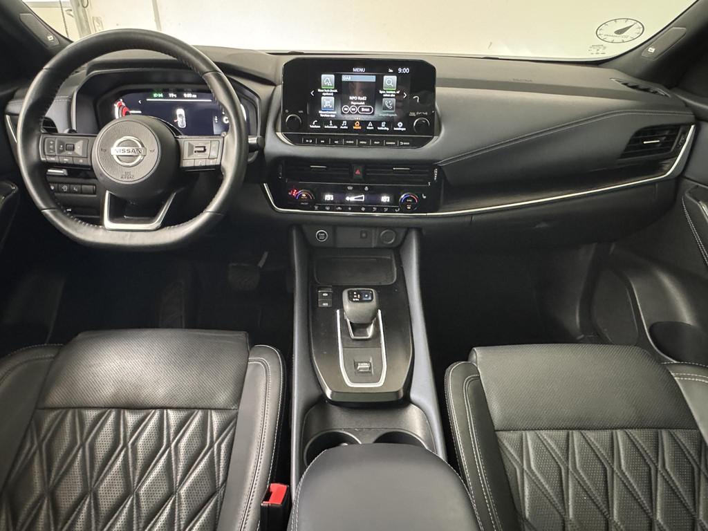 Nissan Qashqai 1.3 MHEV Xtronic Tekna Plus | BOSE-Audiosyste, Met garantie (alle), Zwart, Leder, Bedrijf