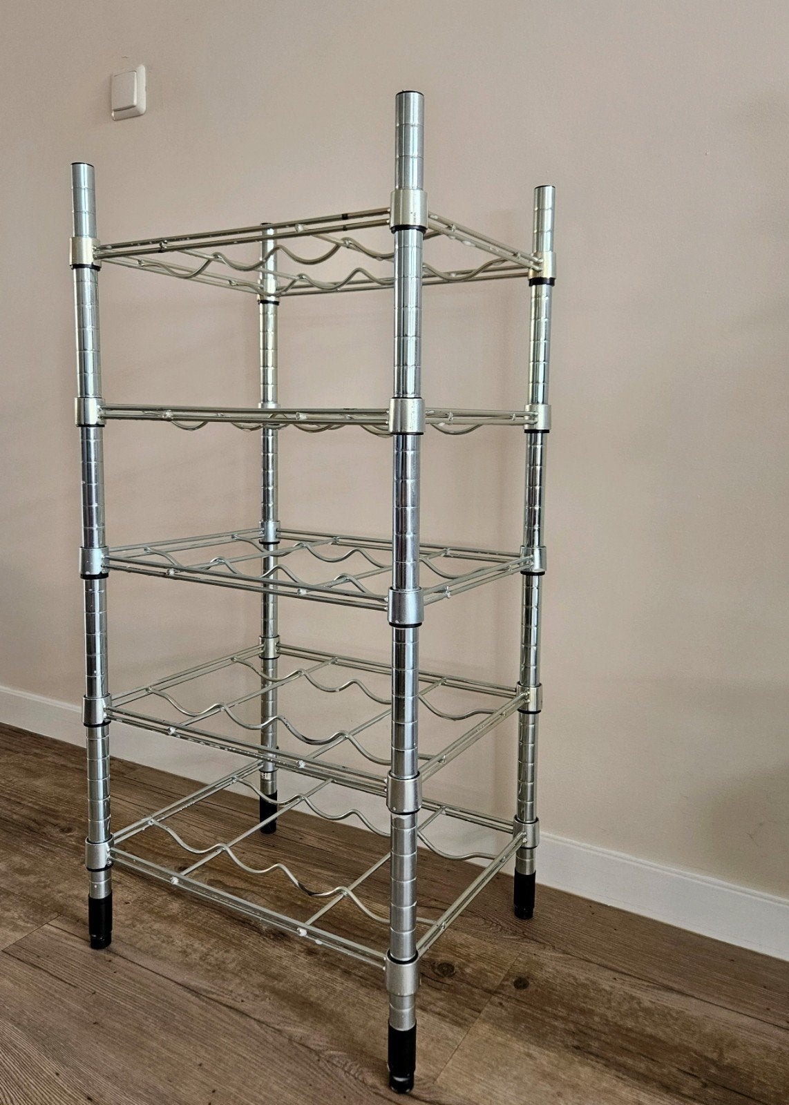 Net Wijnrek / flessenrek voor 20 flessen (IKEA, Omar), Huis en Inrichting, Woonaccessoires | Wijnrekken, Ophalen, Gebruikt, 15 tot 25 flessen