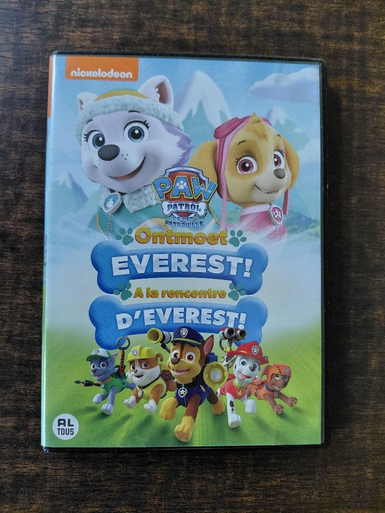 Dvd Paw Patrol ontmoet Everest, Cd's en Dvd's, Alle leeftijden, Inclusief doosje, Tv-serie, Zo goed als nieuw