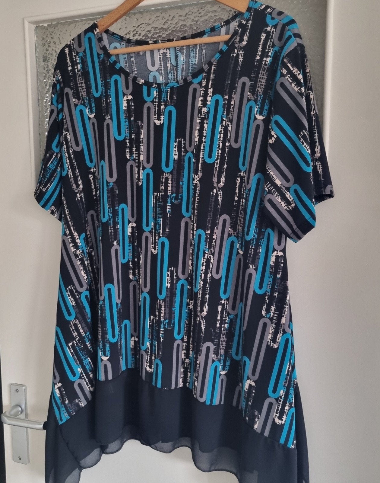 Nieuw tuniek met print, maat 48-52, Kleding | Dames, Ophalen of Verzenden, Nieuw, Meerkleurig, Blouse of Tuniek