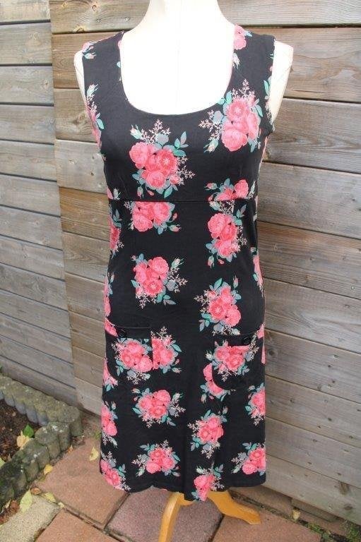 Jurk zwart/ rood/ roze Tante Betsy mt M Vaste prijs, Maat 38/40 (M), Tante Betsy, Ophalen of Verzenden, Zo goed als nieuw