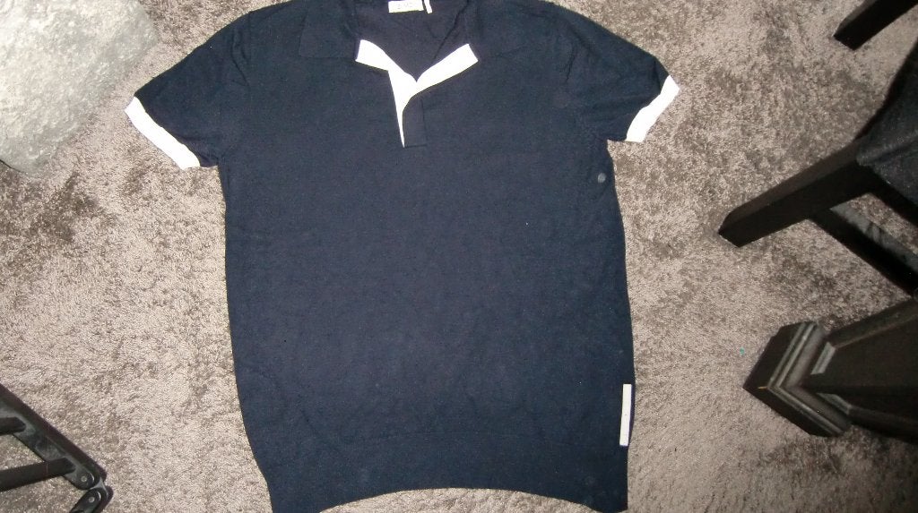 Gebreide polo  Zumo  maat L, Kleding | Heren, Maat 52/54 (L), Zumo, Blauw, Ophalen of Verzenden