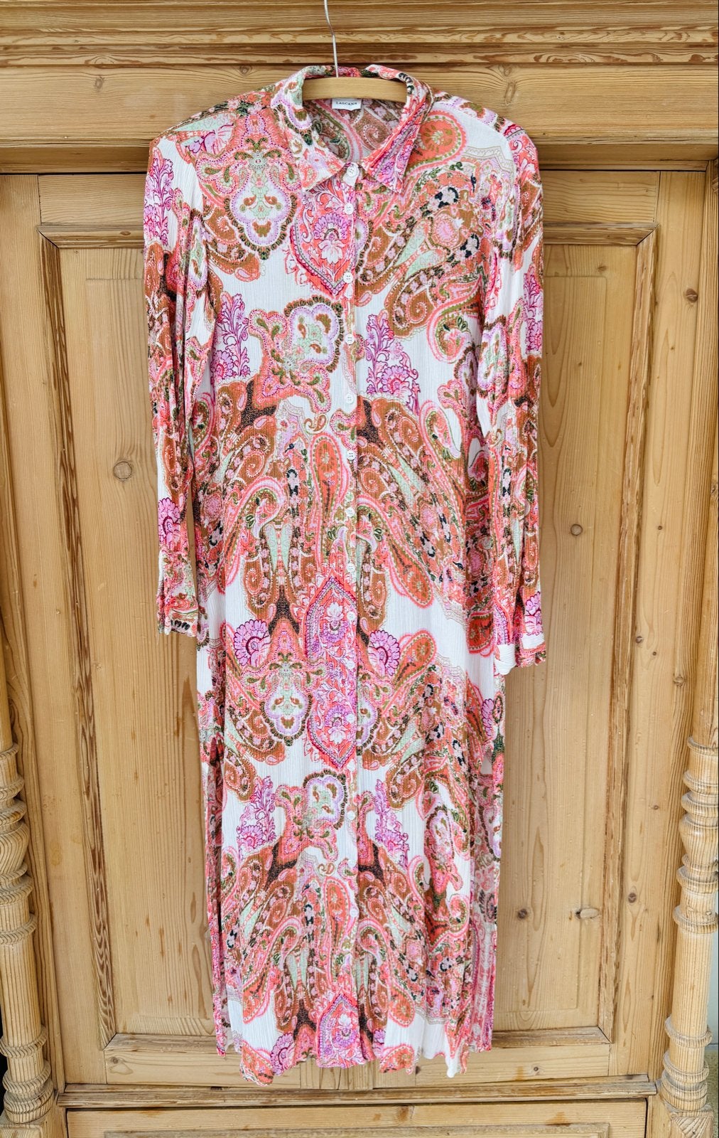 Prachtige Lascana jurk met paisley print, maat 36, als nieuw, Kleding | Dames, Jurken, Meerkleurig, Ophalen of Verzenden, Maat 36 (S)