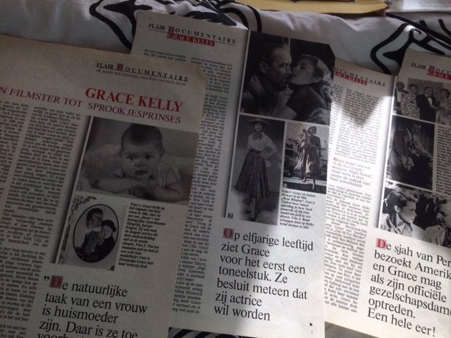 artikel over Grace Kelly flair documentaire, Verzamelen, Ophalen of Verzenden, Gebruikt, Boek, Tijdschrift of Artikel