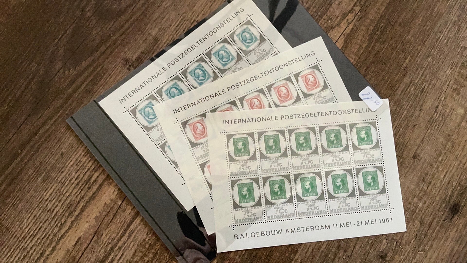 #97 Set pf Amphilex vellen Nederland 1967, Ophalen of Verzenden