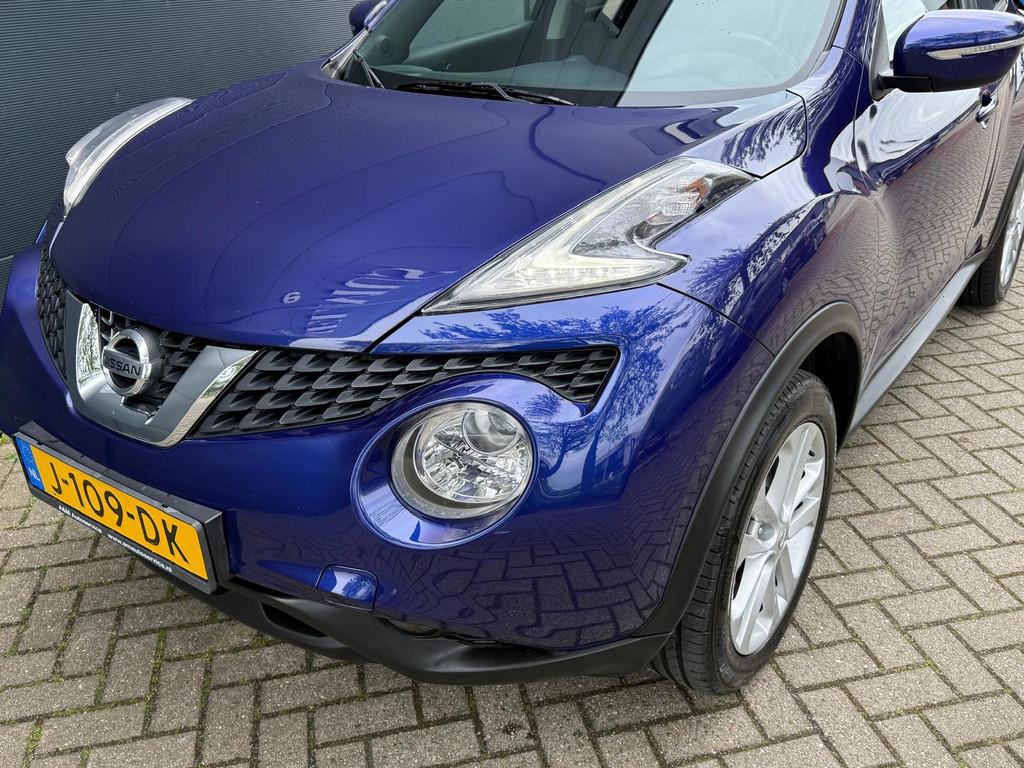 Nissan Juke 1.2 DIG-T S/S Connect Edition/Airco/cruise/bluet, Auto's, Nissan, Blauw, 116 pk, Bedrijf, Handgeschakeld