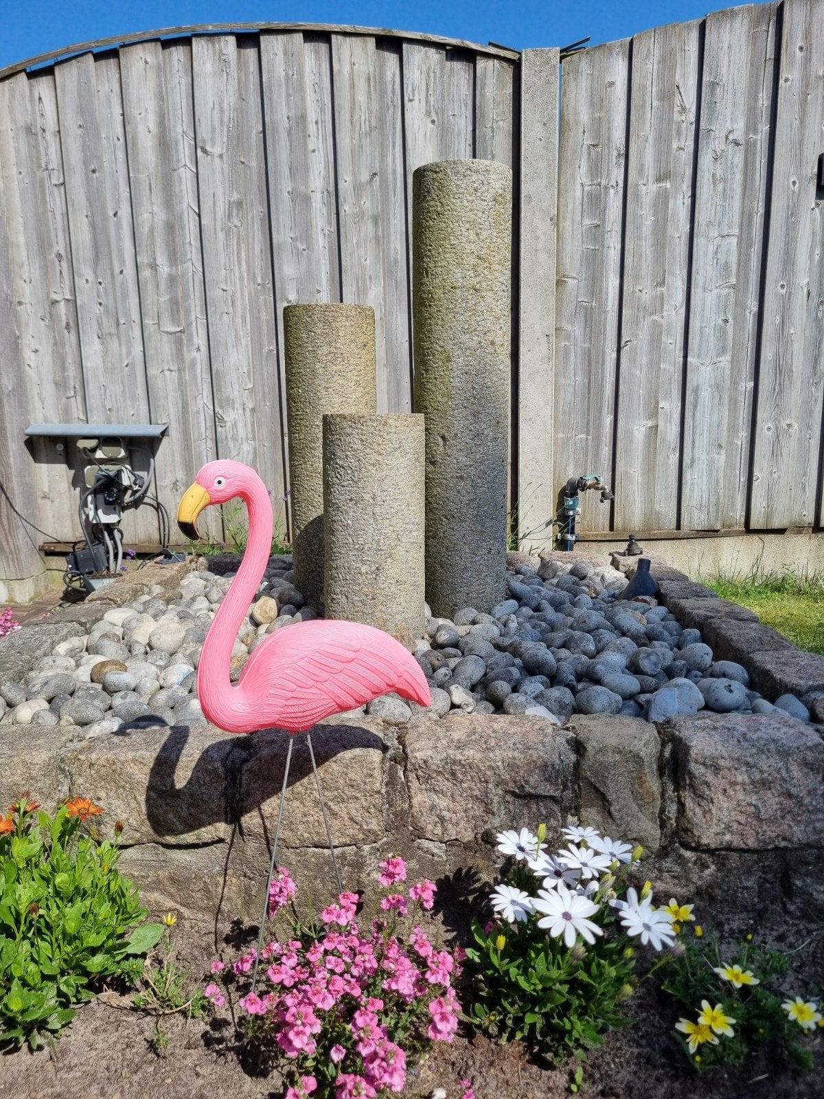 Set van 3 waterornamenten voor de tuin, Tuin en Terras, Ophalen, Gebruikt, Graniet, Waterornament