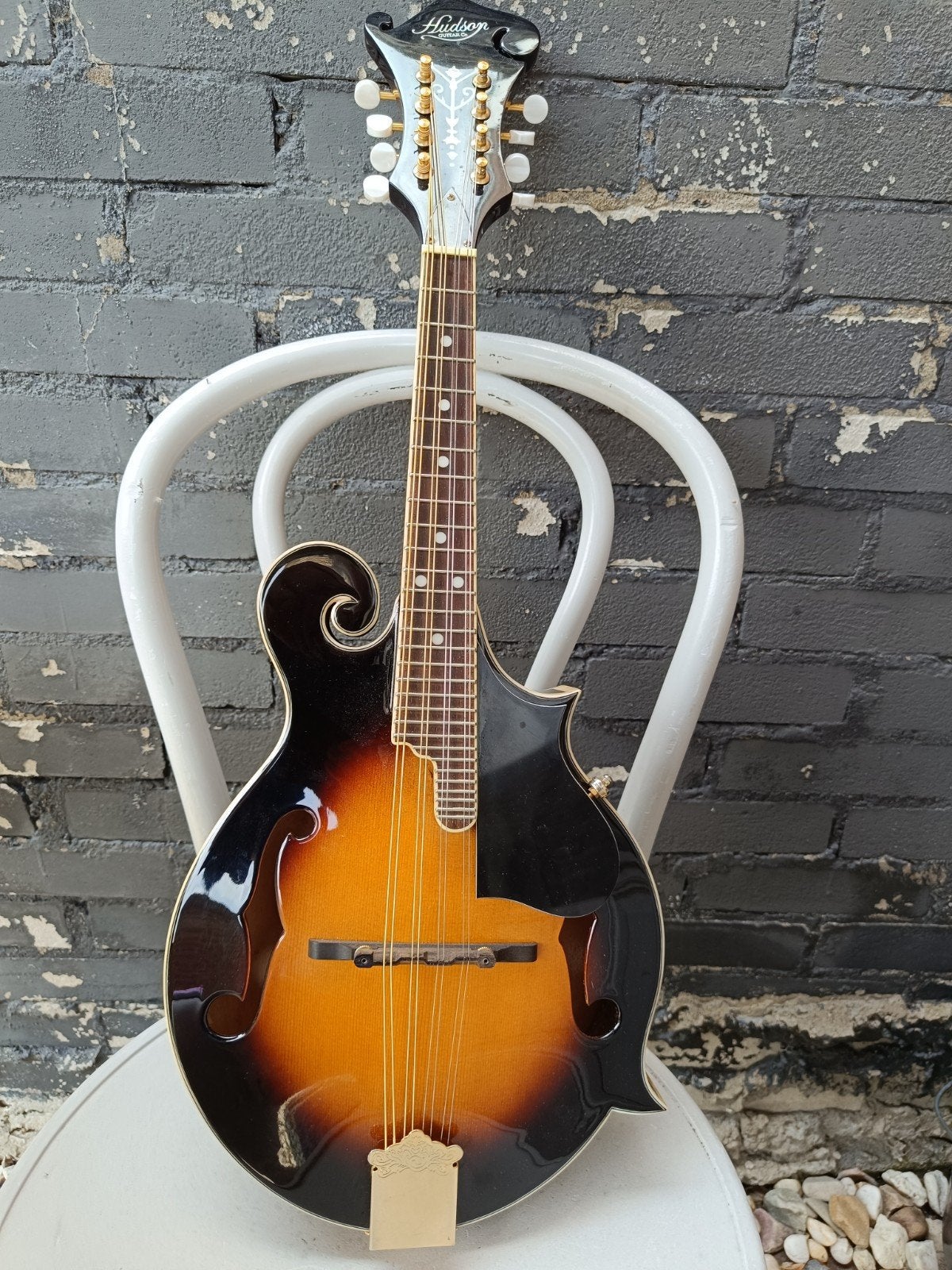 Mandoline F model, hudson, Muziek en Instrumenten, Snaarinstrumenten | Mandolines, Ophalen of Verzenden, Gebruikt