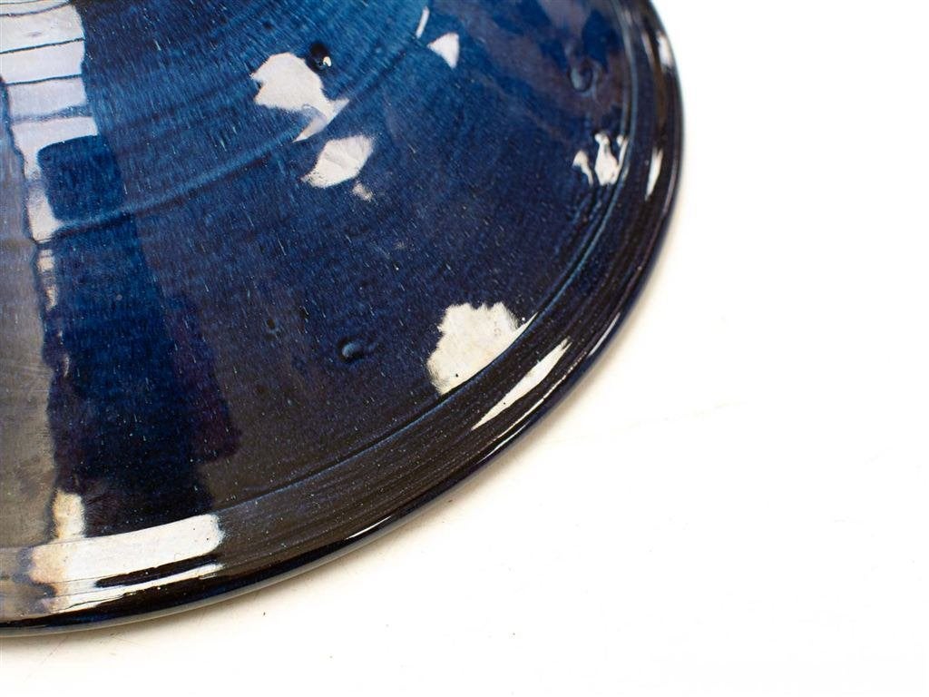 Blauwe schaal 30536, Ophalen of Verzenden, Gebruikt, Aardewerk, Bord(en)