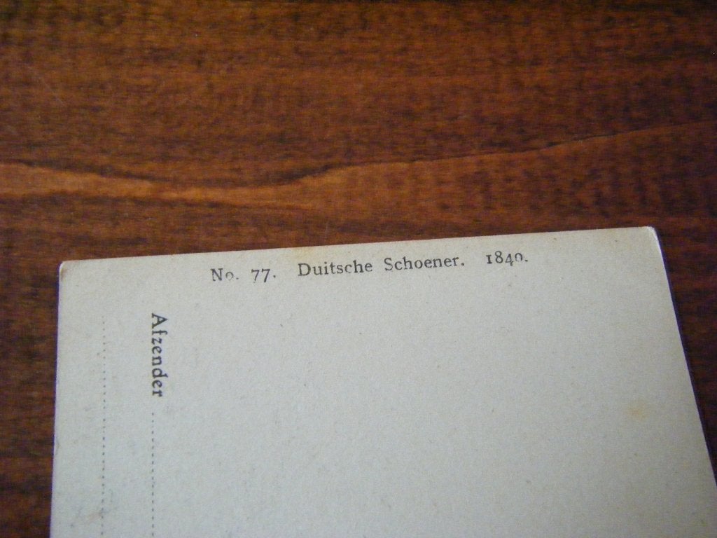 B42 - Schepen - Duitsche schoener - Mooi/Oud 2, Ophalen of Verzenden, Gebruikt, Kaart, Foto of Prent