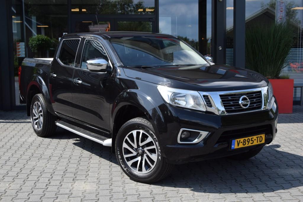 Nissan NAVARA 2.3 DCI DUBBEL CABIN CONNECTA 2 SITZ 4WD VAN, Auto's, Automaat, Electronic Stability Program (ESP), Zwart, Bedrijf