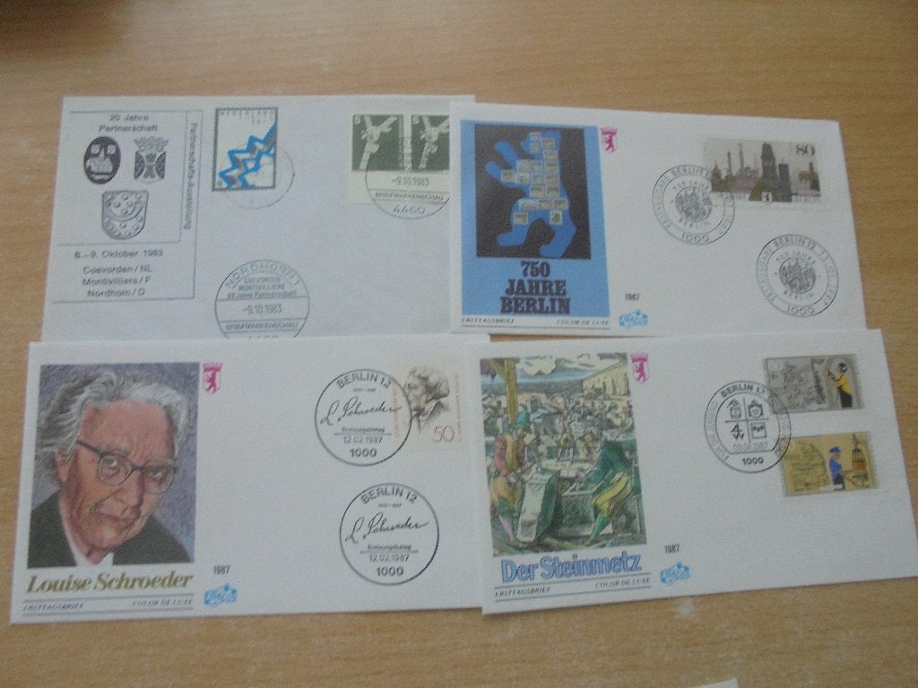 Duitsland,  Leuke partij blanco fdc;s, Ophalen of Verzenden, Buitenland