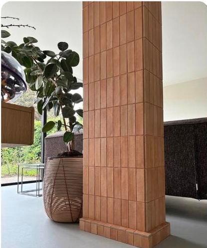 Restpartij badkamertegels, terra, vintage, seventies vibe, Ophalen, Minder dan 20 cm, Zo goed als nieuw, Minder dan 5 m²