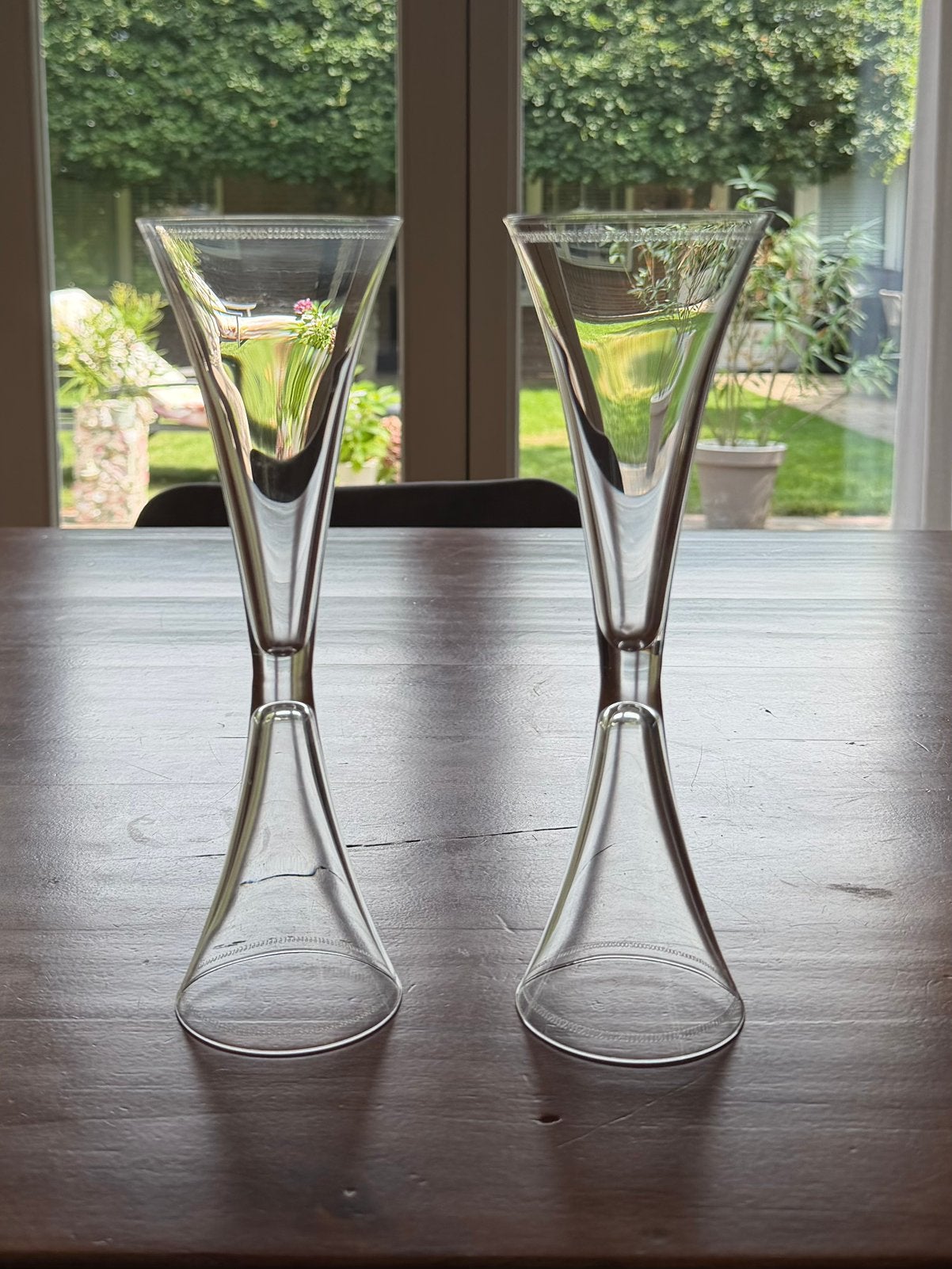2 kristallen Bent Falk millennium glazen, Ophalen of Verzenden, Zo goed als nieuw
