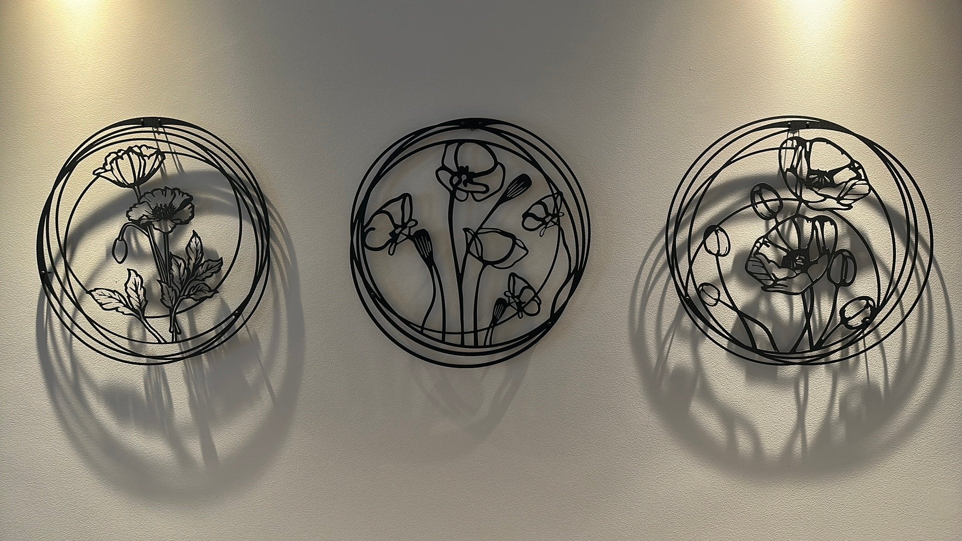 Metal wall decor classy, Ophalen of Verzenden, 2 euro