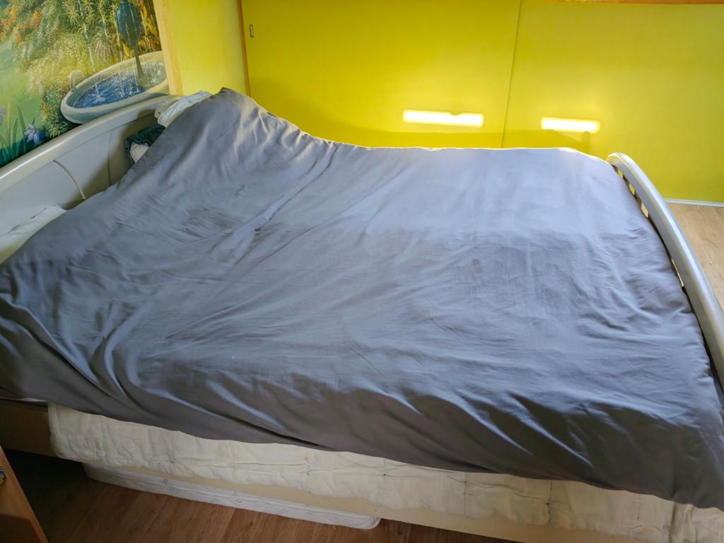 2 persoonsbed, Ophalen of Verzenden, Eenpersoons, Hout, 80 cm