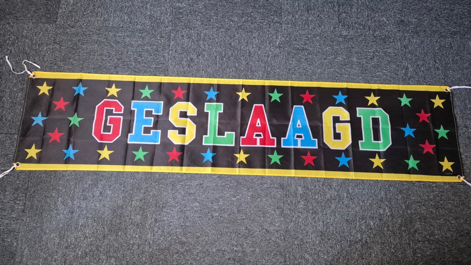 Feestartikelen GESLAAGD grote vlag 3x slingers smalle vlag, Ophalen, Versiering, Verjaardag
