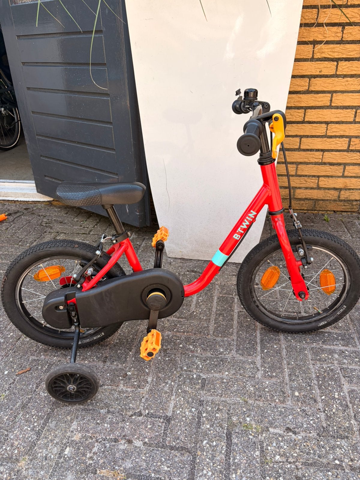 Btwin kinderfiets, Ophalen, Gebruikt, Minder dan 16 inch, Zijwieltjes