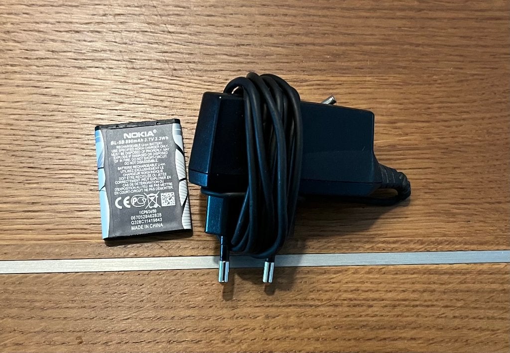 Nokia adapter en batterij, Verzenden, Geen camera, Zwart, Nieuw