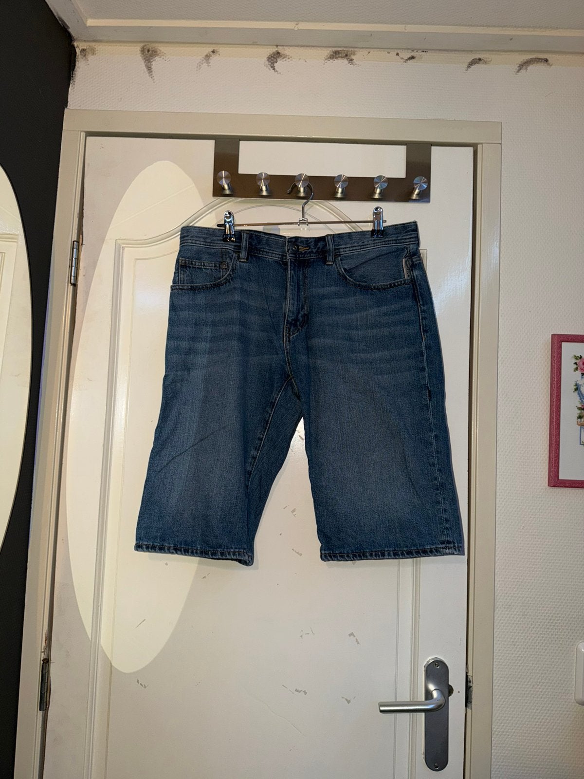 EDC by Esprit heren jeans short / spijkerbroek – Maat W32, Ophalen of Verzenden, Zo goed als nieuw, Maat 46 (S) of kleiner, Blauw