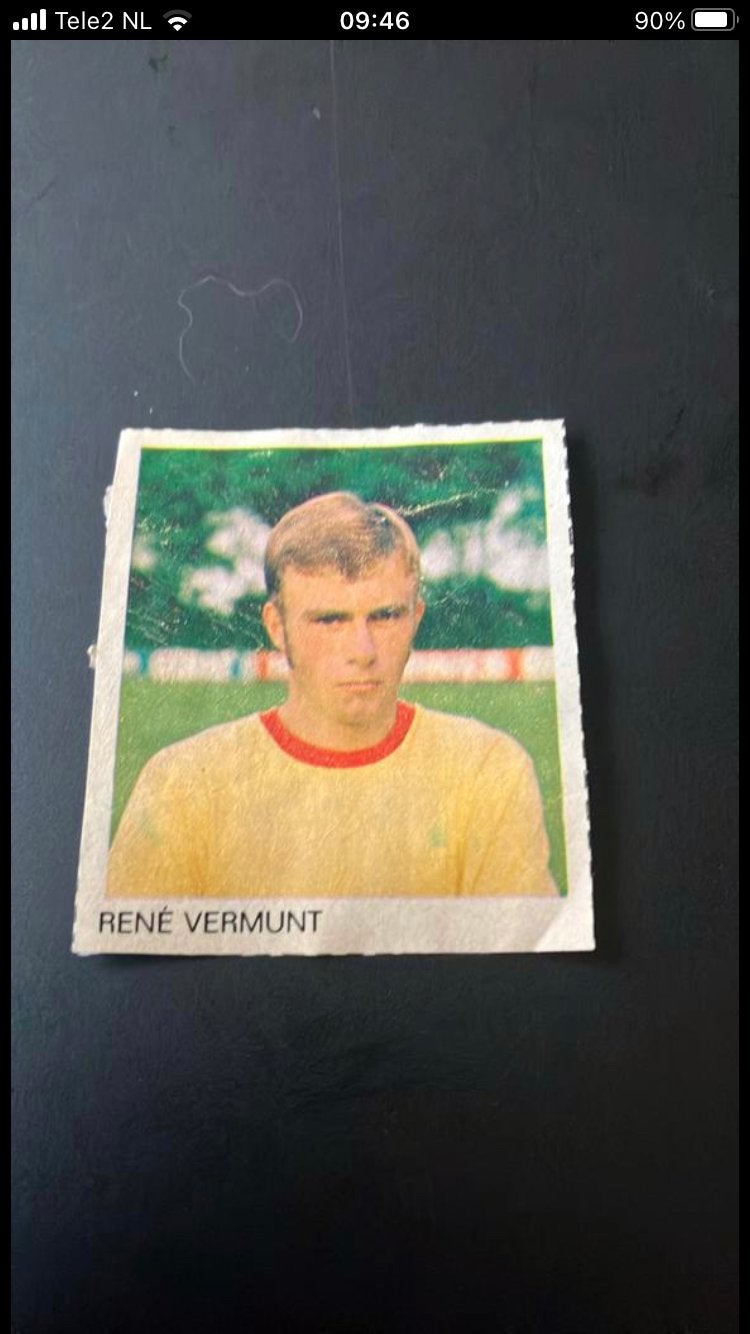 Excelsior 1-0 panini 1970-1971, Verzamelen, Ophalen of Verzenden, Gebruikt, Buitenlandse clubs, Poster, Plaatje of Sticker