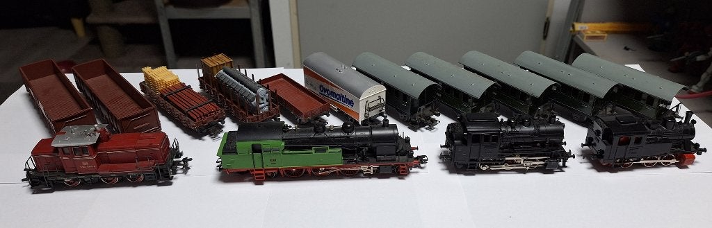Zeer complete treinbaan Marklin wisselstroom, Wisselstroom, Ophalen of Verzenden, Analoog, Märklin