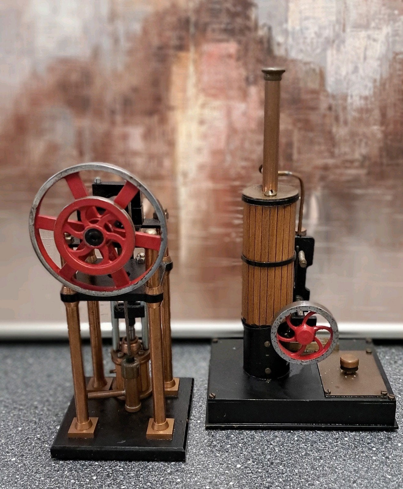 2 Model Stoommachines, Hobby en Vrije tijd, 1:50 tot 1:144, Gebruikt, Onbekend, Ophalen of Verzenden