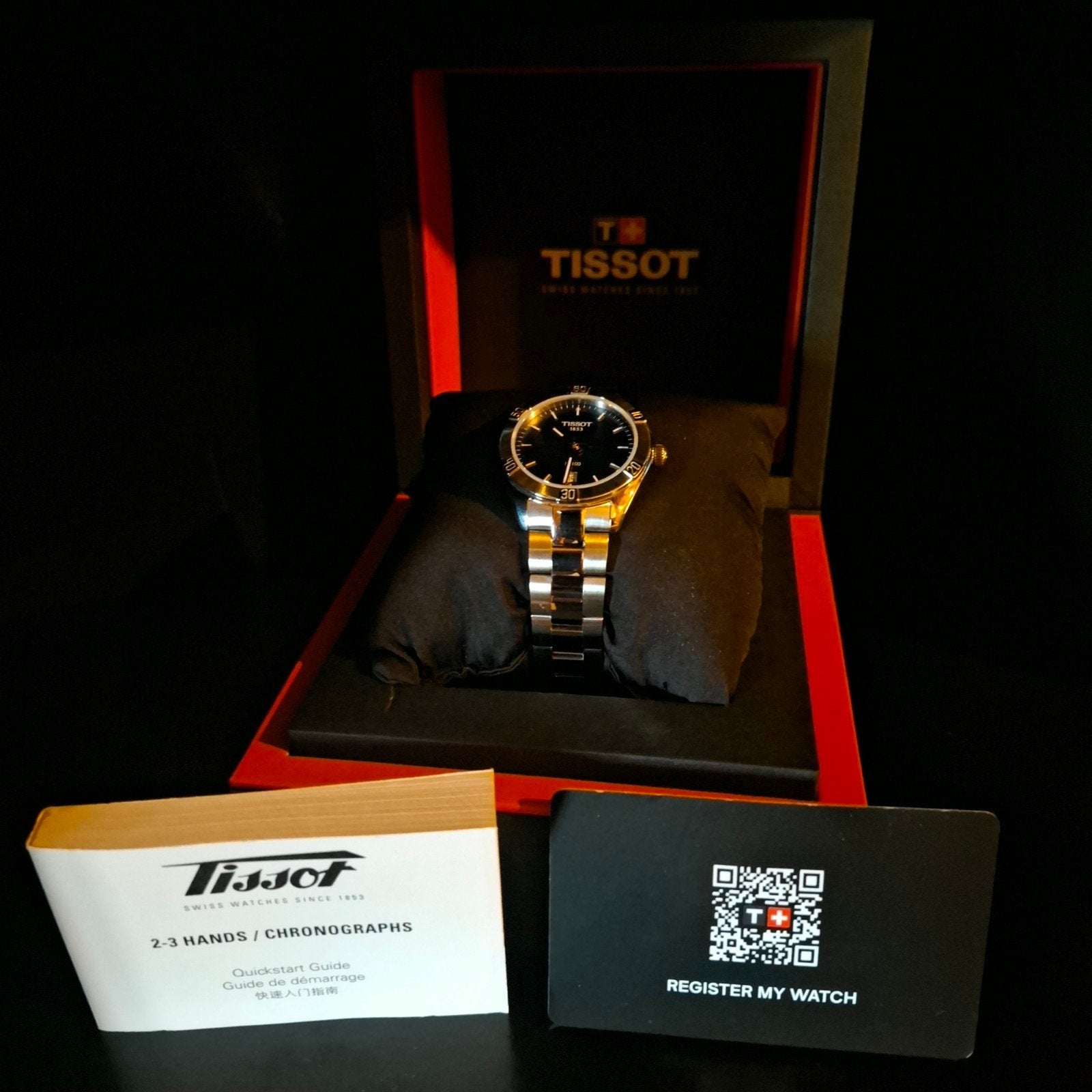 Tissot PR100 Mother of Pearl Horloge - 36mm, Nieuwstaat, Sieraden, Tassen en Uiterlijk, Overige merken, Staal, Staal, Polshorloge