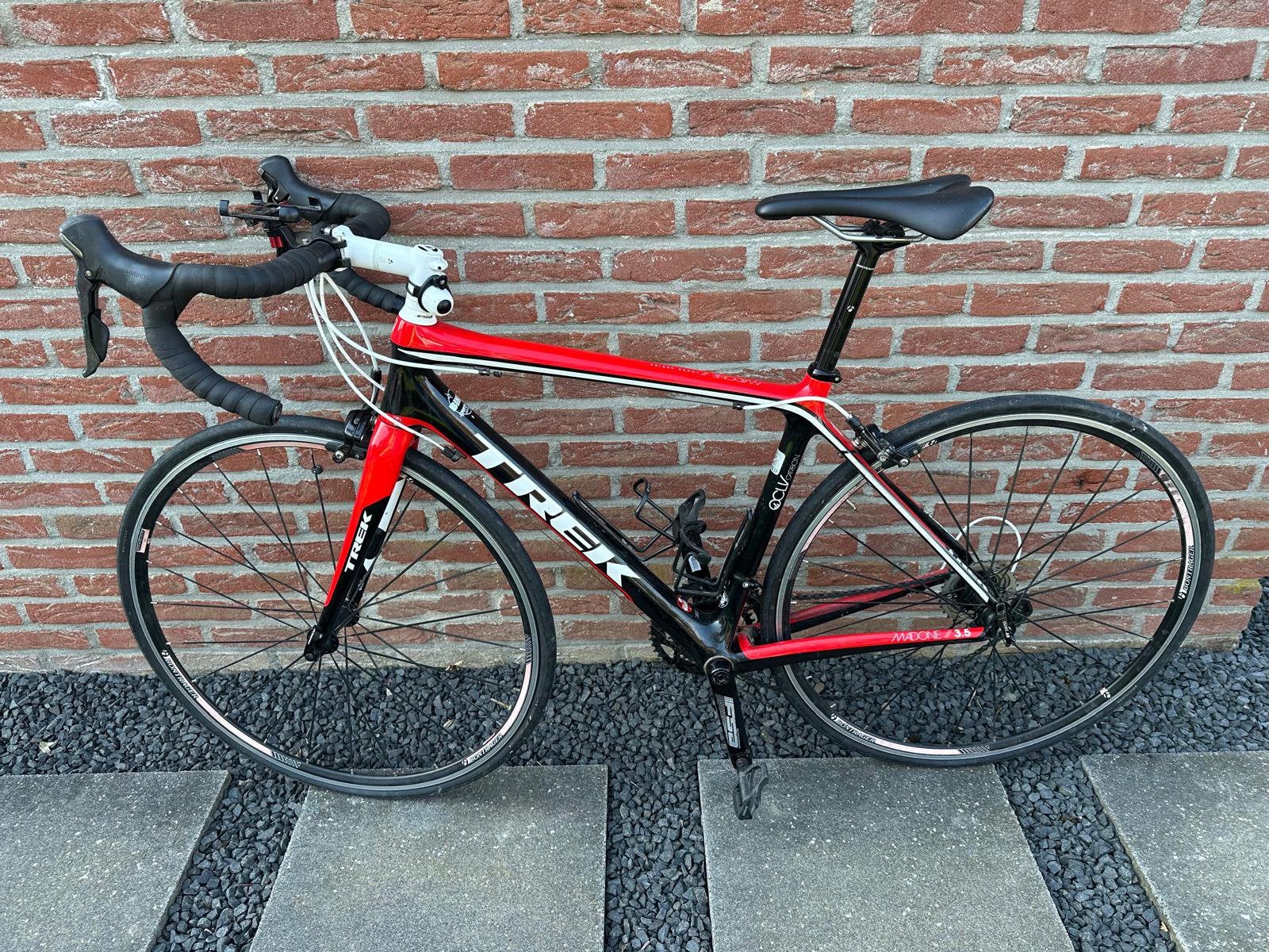 Trek Madone 3.5 H2 Compact Cardon racefiets, maat 52, Fietsen en Brommers, Fietsen | Racefietsen, 28 inch, Gebruikt, Carbon, Velgrem
