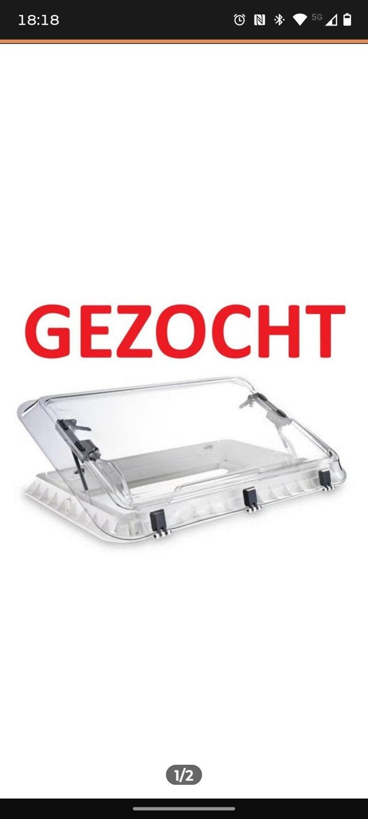 Gezocht !!! Dakluik 90 x 60 of vervangingsglas, Ophalen of Verzenden, Zo goed als nieuw