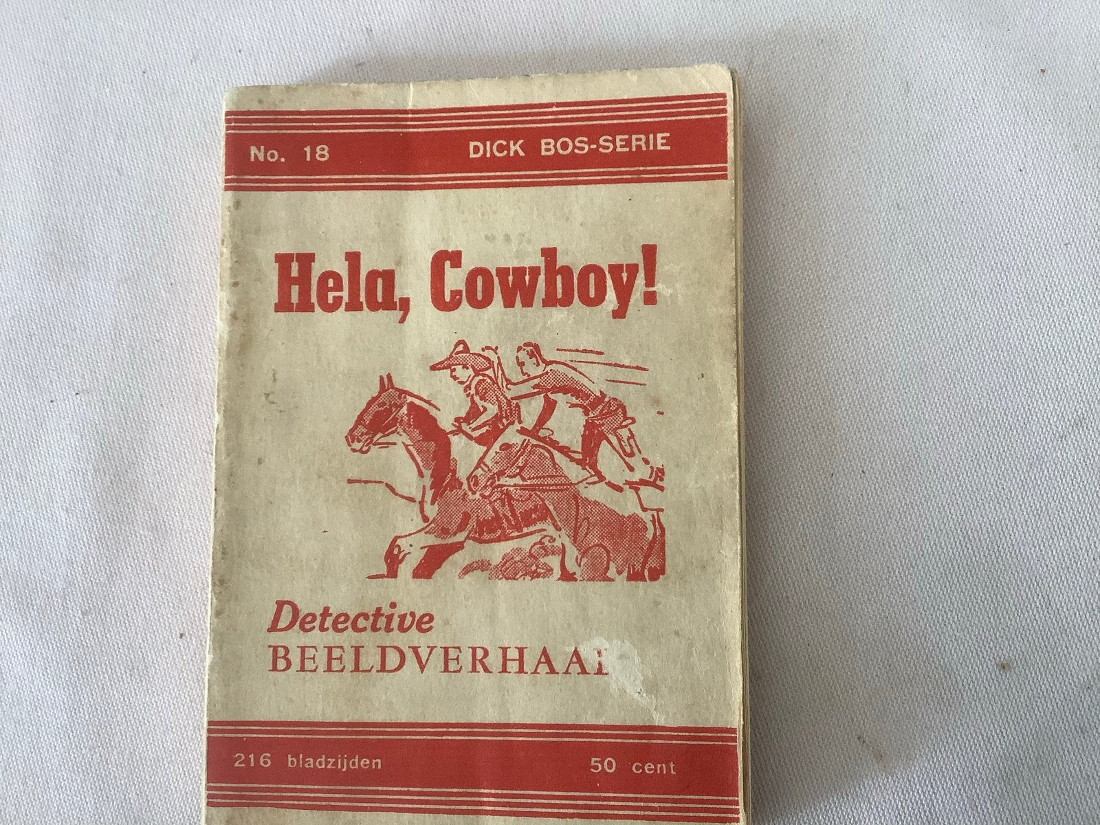 Dick Bos-Serie No. 18: Hela, Cowboy! - Detective Beeldverhaa, Boeken, Eén stripboek, Ophalen of Verzenden, Gelezen