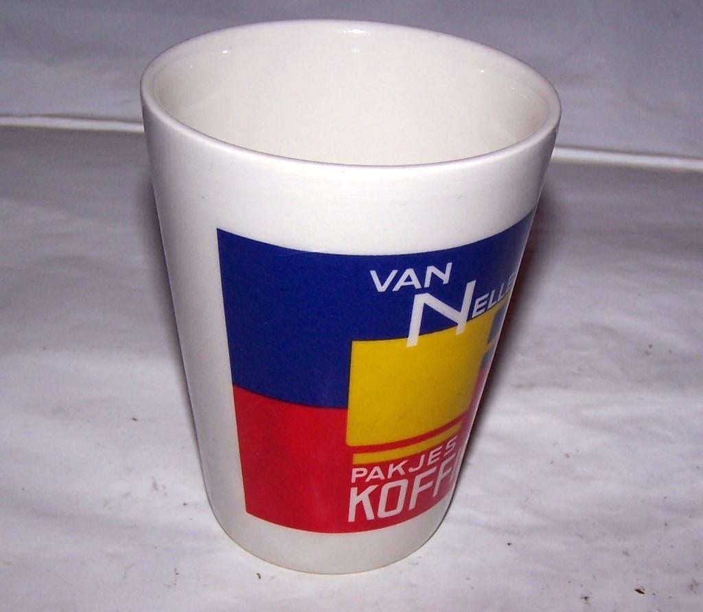 Vintage  Van Nelle mok. Nieuwstaat., Keramiek, Ophalen of Verzenden, Zo goed als nieuw, Overige stijlen