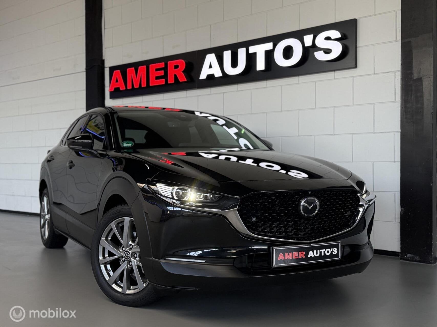 Mazda CX-30 2.0 e-SkyActiv-G M Hybrid/1e eign/360 camera/TOP, Auto's, Gebruikt, Zwart, 4 cilinders, Bedrijf