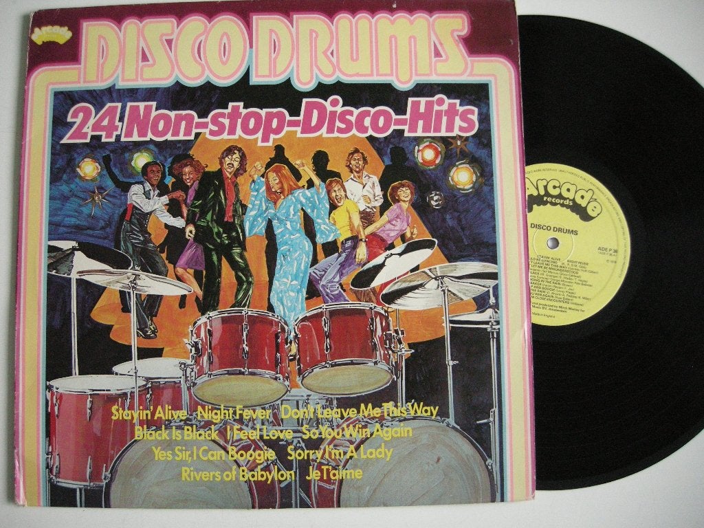 Disco Drums 24 Non Stop Disco Hits - LP vinyl zgan, Cd's en Dvd's, Vinyl | Verzamelalbums, Ophalen, Zo goed als nieuw, 12 inch