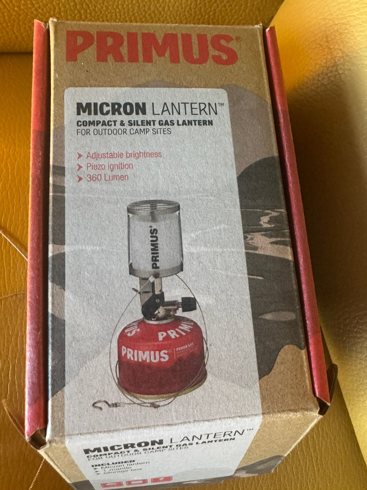 Primus Micron gas lantaarn, Caravans en Kamperen, Kampeeraccessoires, Ophalen, Zo goed als nieuw