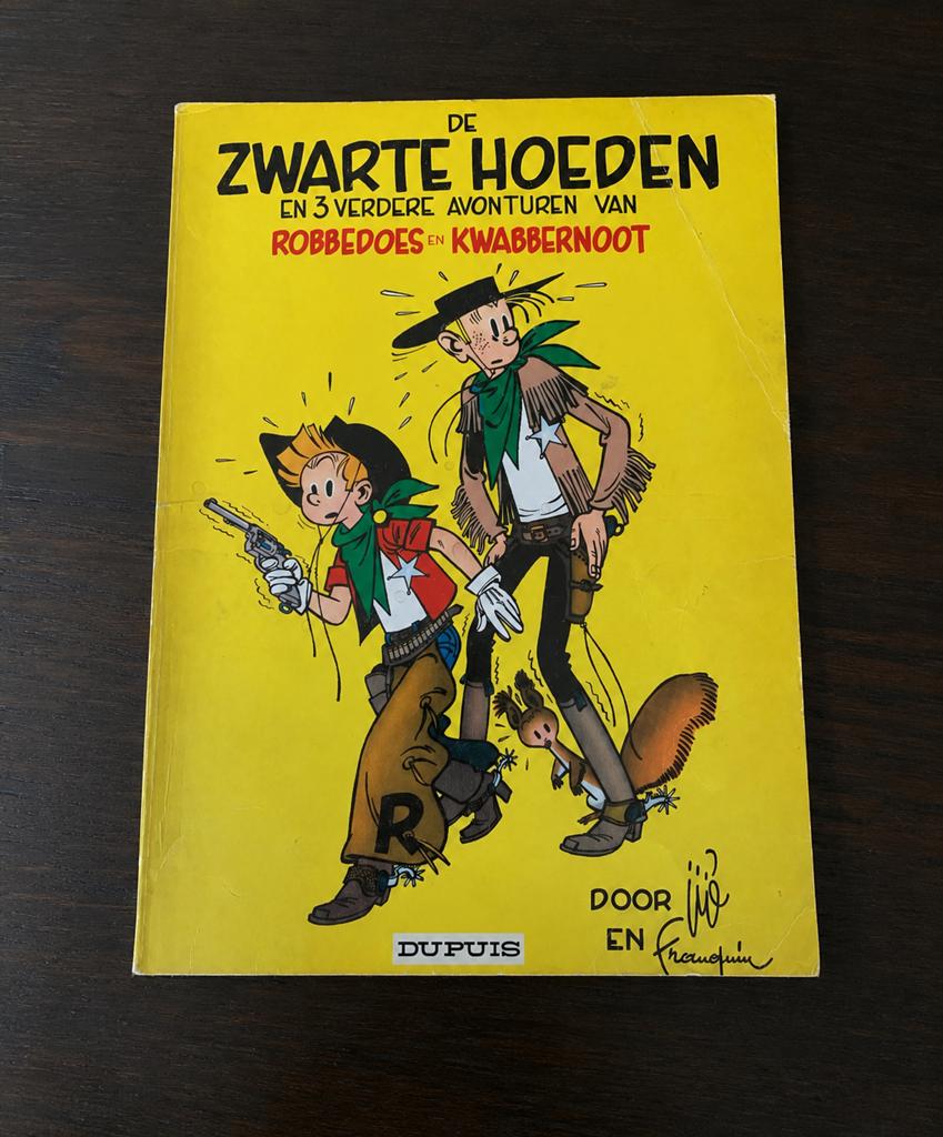 Robbedoes en Kwabbernoot De zwarte hoeden Dupuis 1966, Boeken, Stripboeken, Eén stripboek, Ophalen of Verzenden, Gelezen