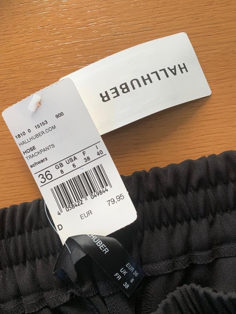 D1095 Nieuw: Hallhuber maat 36=S comfort broek  sportbroek, Kleding | Dames, Zwart, Nieuw, Ophalen of Verzenden, Maat 36 (S)