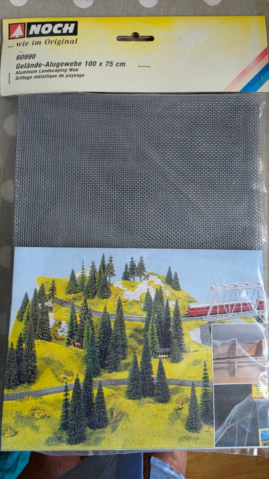 NOCH Geländebouw Gaas 100x75cm - Modelbouw Landschap, Ophalen of Verzenden, Nieuw, Groter dan 1:32